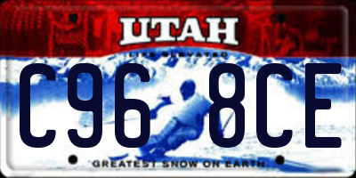 UT license plate C968CE
