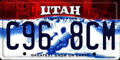 UT license plate C968CM