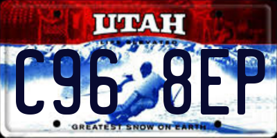 UT license plate C968EP