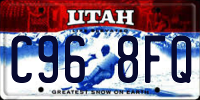 UT license plate C968FQ
