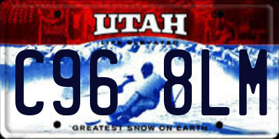UT license plate C968LM