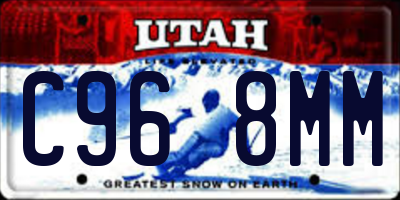 UT license plate C968MM