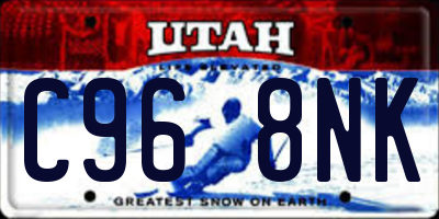 UT license plate C968NK