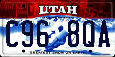 UT license plate C968QA