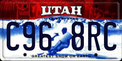 UT license plate C968RC