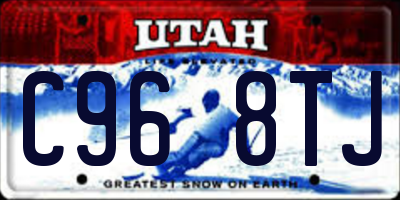 UT license plate C968TJ