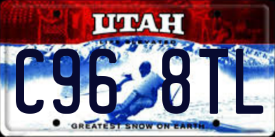 UT license plate C968TL