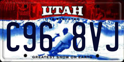 UT license plate C968VJ