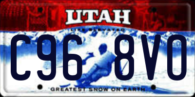 UT license plate C968VO