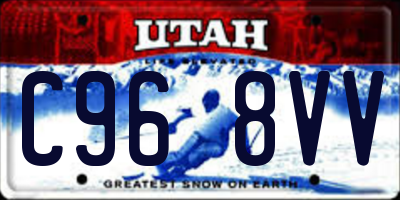 UT license plate C968VV