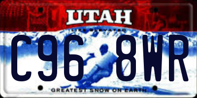 UT license plate C968WR