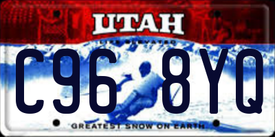 UT license plate C968YQ