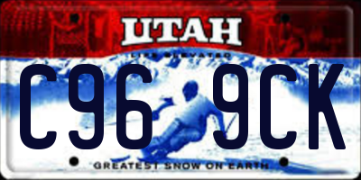 UT license plate C969CK