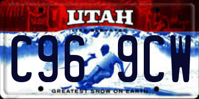 UT license plate C969CW