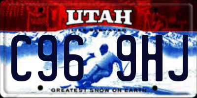 UT license plate C969HJ