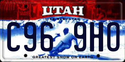 UT license plate C969HO