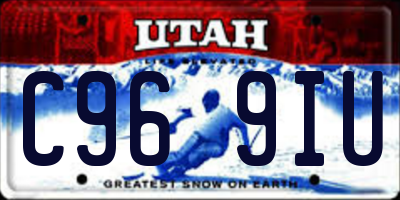 UT license plate C969IU