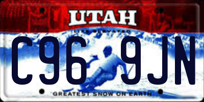 UT license plate C969JN