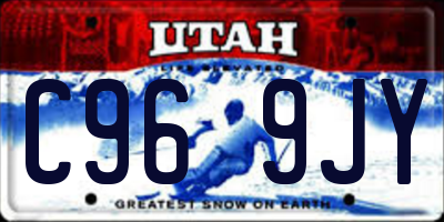 UT license plate C969JY