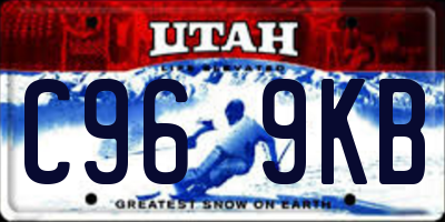 UT license plate C969KB