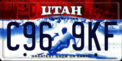UT license plate C969KF