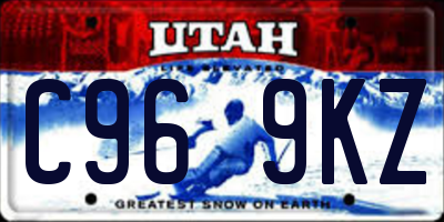 UT license plate C969KZ