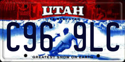 UT license plate C969LC