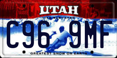 UT license plate C969MF