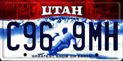 UT license plate C969MH