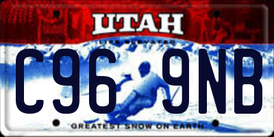 UT license plate C969NB