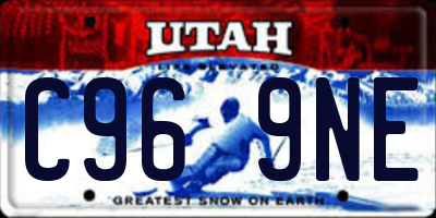 UT license plate C969NE