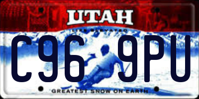 UT license plate C969PU