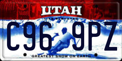 UT license plate C969PZ