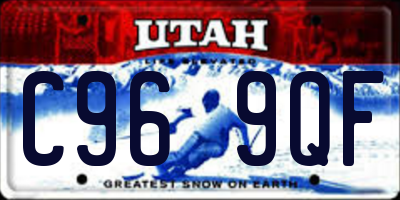 UT license plate C969QF