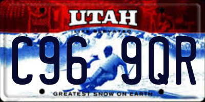 UT license plate C969QR