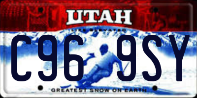 UT license plate C969SY