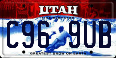 UT license plate C969UB