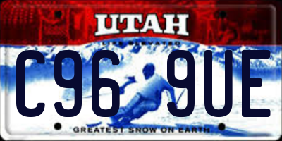 UT license plate C969UE