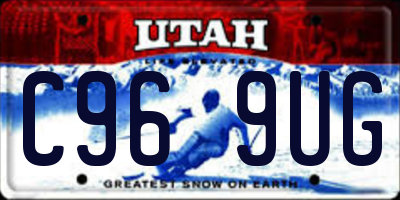 UT license plate C969UG