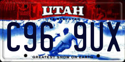 UT license plate C969UX