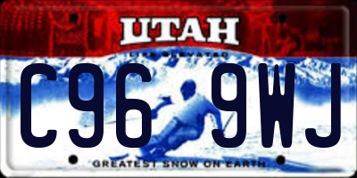UT license plate C969WJ