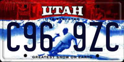UT license plate C969ZC