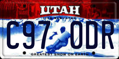 UT license plate C970DR