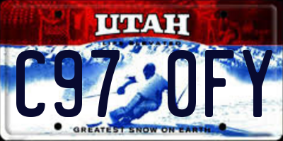 UT license plate C970FY