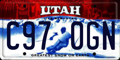 UT license plate C970GN