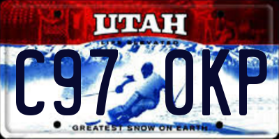 UT license plate C970KP