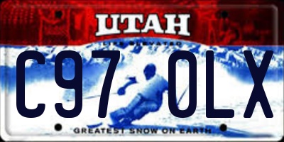 UT license plate C970LX