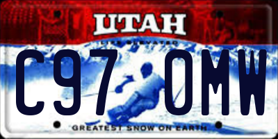 UT license plate C970MW