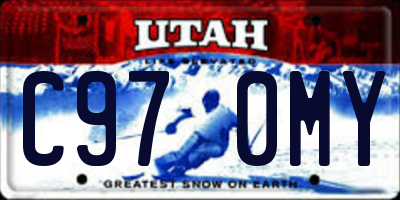 UT license plate C970MY