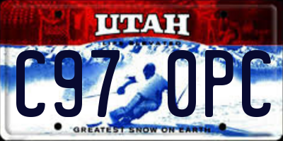 UT license plate C970PC